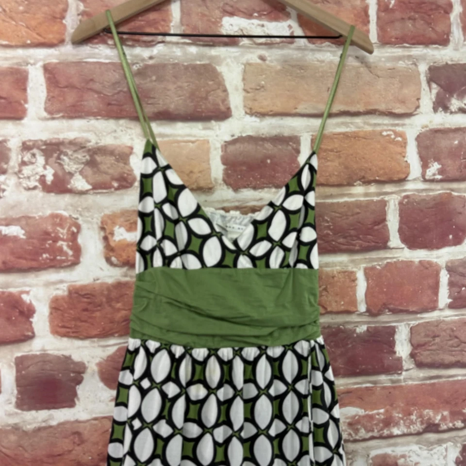 Vestido Max Studio Mujer Grande Multicolor Estampado Retro Geométrico Abstracto Midi Foto 3 de 4