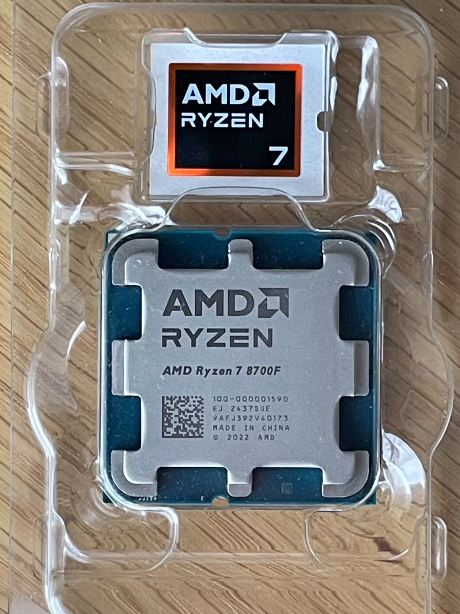 AMD Ryzen 7 8700F 8C/16T 4.10-5.00GHz CPU Procesador Socket AM5, Bandeja