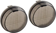 Smoked Turn Signal Lens Cover Compatible with Shadow VTX 1300 Cruisers Vulcan