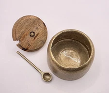 Cravings by Chrissy Teigen Spice Cellar & Spoon w/ MANGO WOOD LID 4"