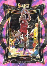 2025 Panini Select WNBA #50 Jackie Young Pink Ice Prizms