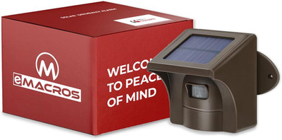 Solar Wireless Driveway Alarm Motion Sensor 1/2 Mile Long Range Outdoor Alert