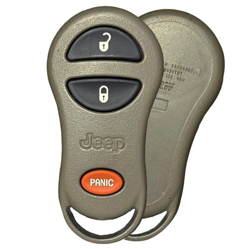 OEM USED Factory 2001-2004 Jeep Grand Cherokee Keyless Entry Fob Gray