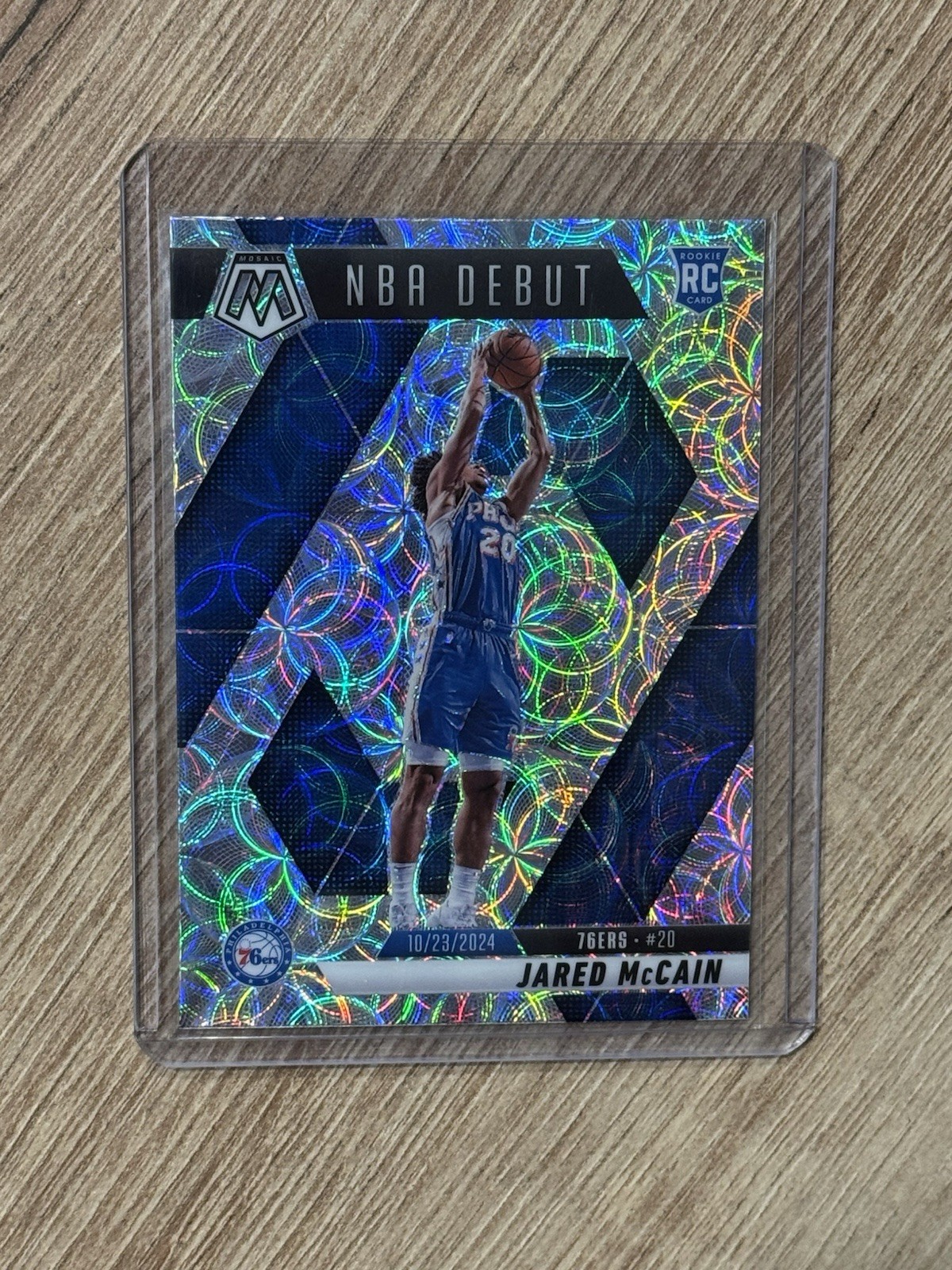 2024-25 Panini Mosaic Jared McCain NBA Debut International Mosaic Prizm RC #263