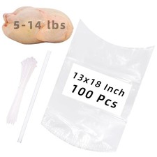 Poultry Shrink Bags100 Pcs 13x18 Chicken Bags Heat Shrink Poultry Bag For Freeze