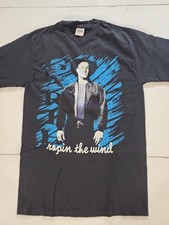 VTG 1991 Garth Brooks Ropin The Wind Tour T Shirt L Double Sided Anvil Single St