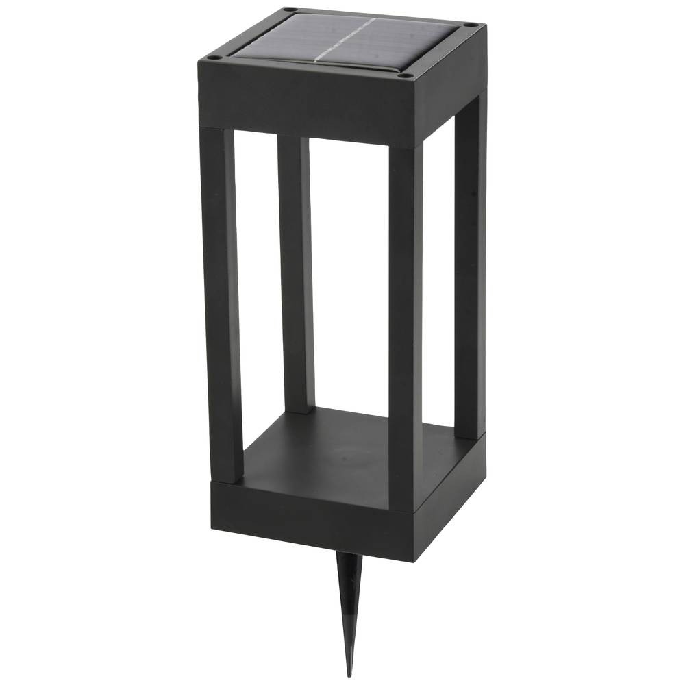 Borne solaire Megatron MT70010 pour illuminer vos soirées d'été en terrasse noire