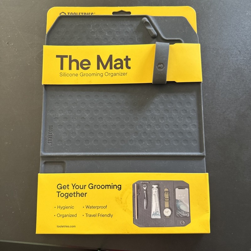 The Mat Silicone Grooming Organizer Travel Waterproof Charcoal