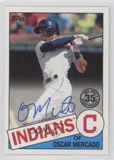 2020 Topps Update 1985 Topps Baseball Oscar Mercado #85A-OM Auto fm0