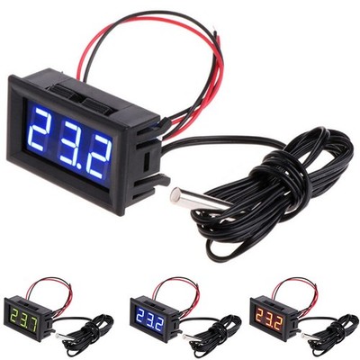 5V~12V Thermometer LED Digital Temperatur Anzeige & Sensor Sonde 50 ~ 110 °C