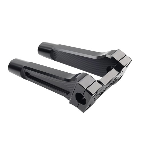 8" Pullback Handlebar Risers Clamp Black For Harley Softail Dyna 1" Handlebar - Picture 6 of 11