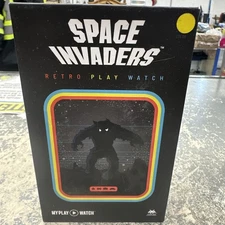 YELLOW- KICKSTARTER My Play Watch Space Invaders Atari 2600 Video Game Watch