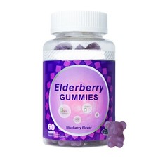Elderberry Gummies, Vitamin C, Zinc, Vitamin D3, Immune Support
