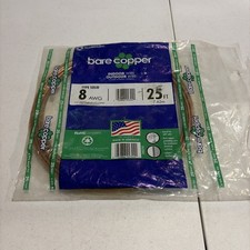 Southwire Bare Copper Wire 8 AWG 25ft Made in USA