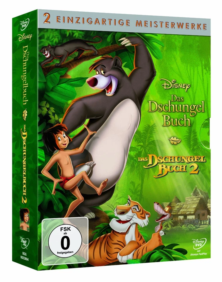 Das Dschungelbuch 1+2 - Diamond Edition / Walt Disney # 2-DVD-BOX-NEU