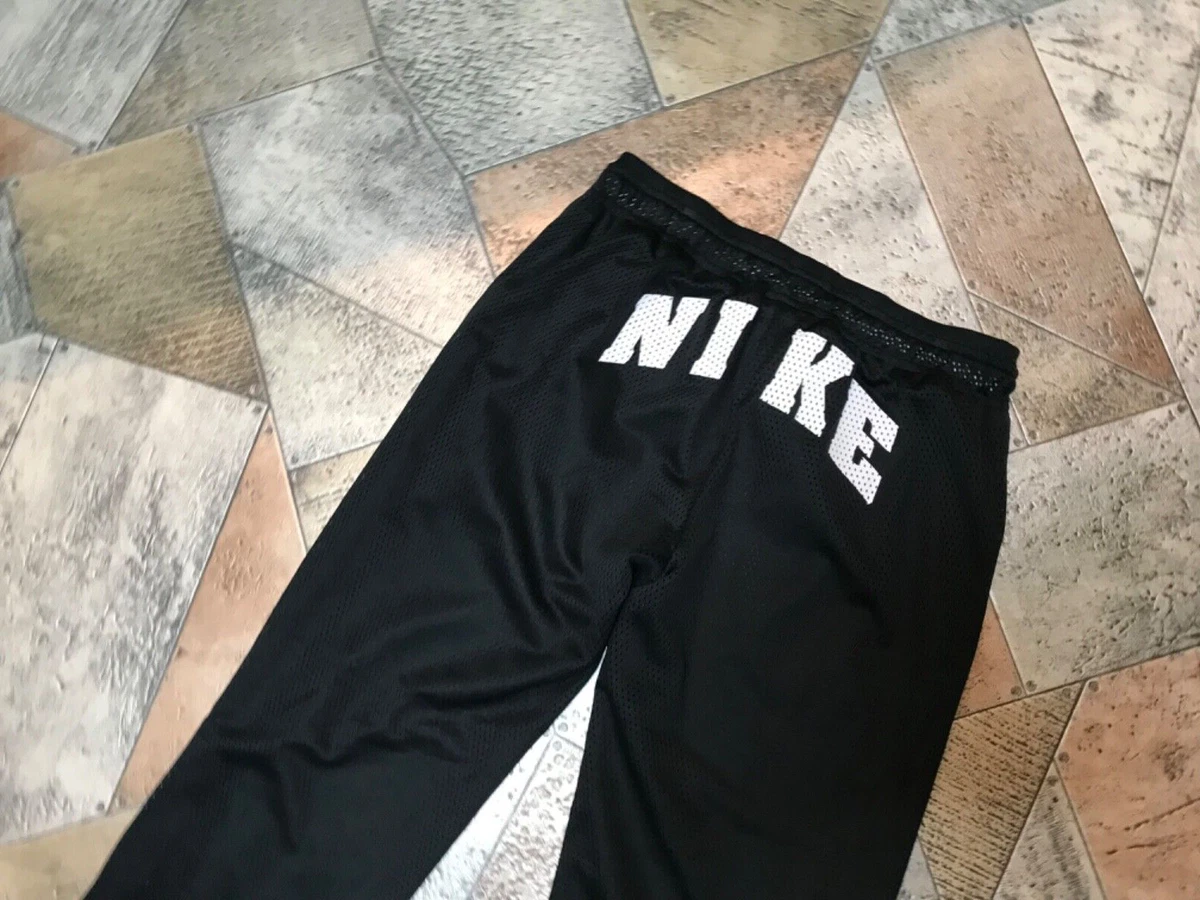 Girls NIKE SWEATPANTS LARGE/14 BLACK RUNNING PANTS ATHLETIC POLYESTER LKNEW