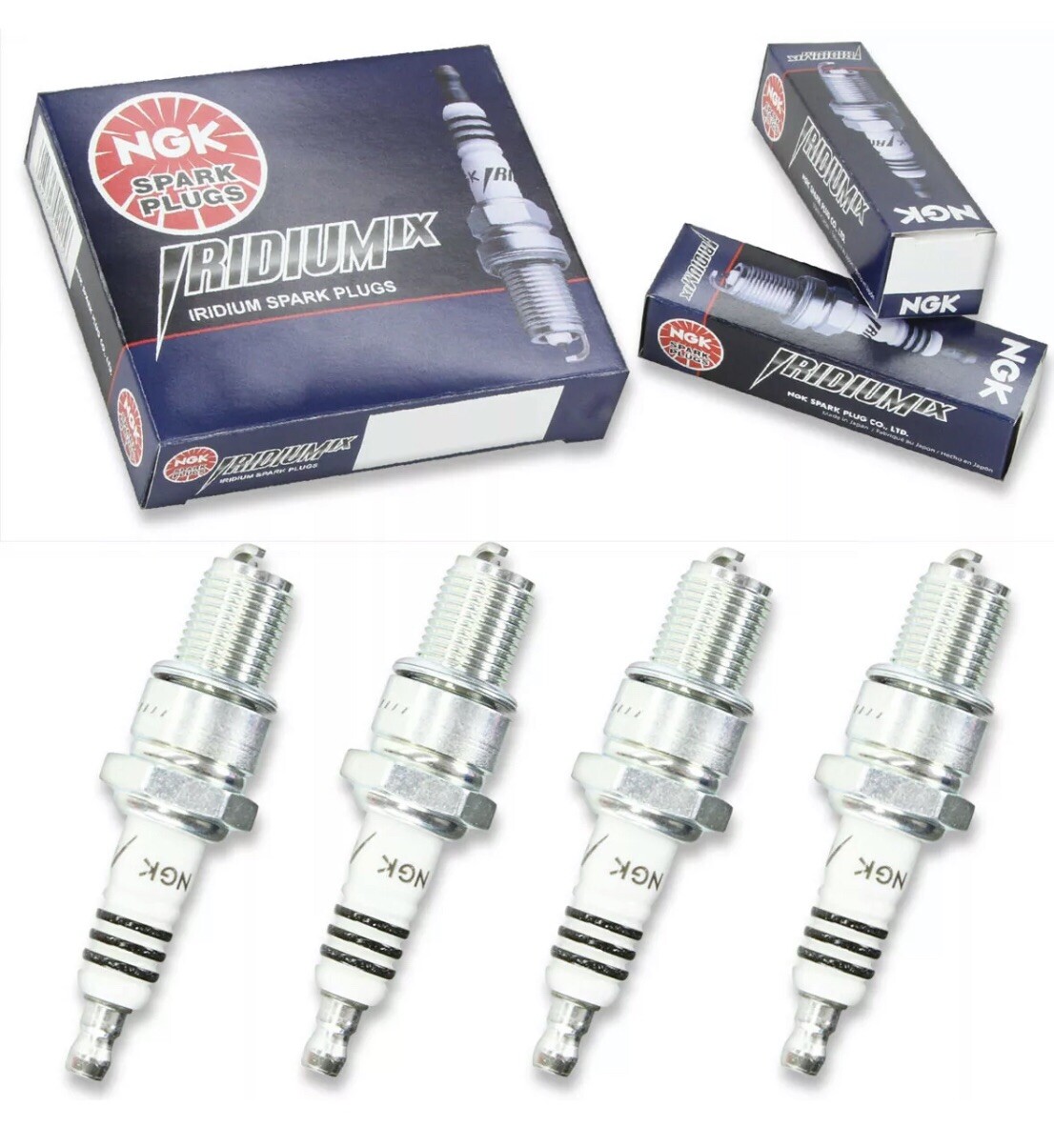 4pcs NGK 6957 Iridium IX BR10EIX SOLID IX Spark Plug