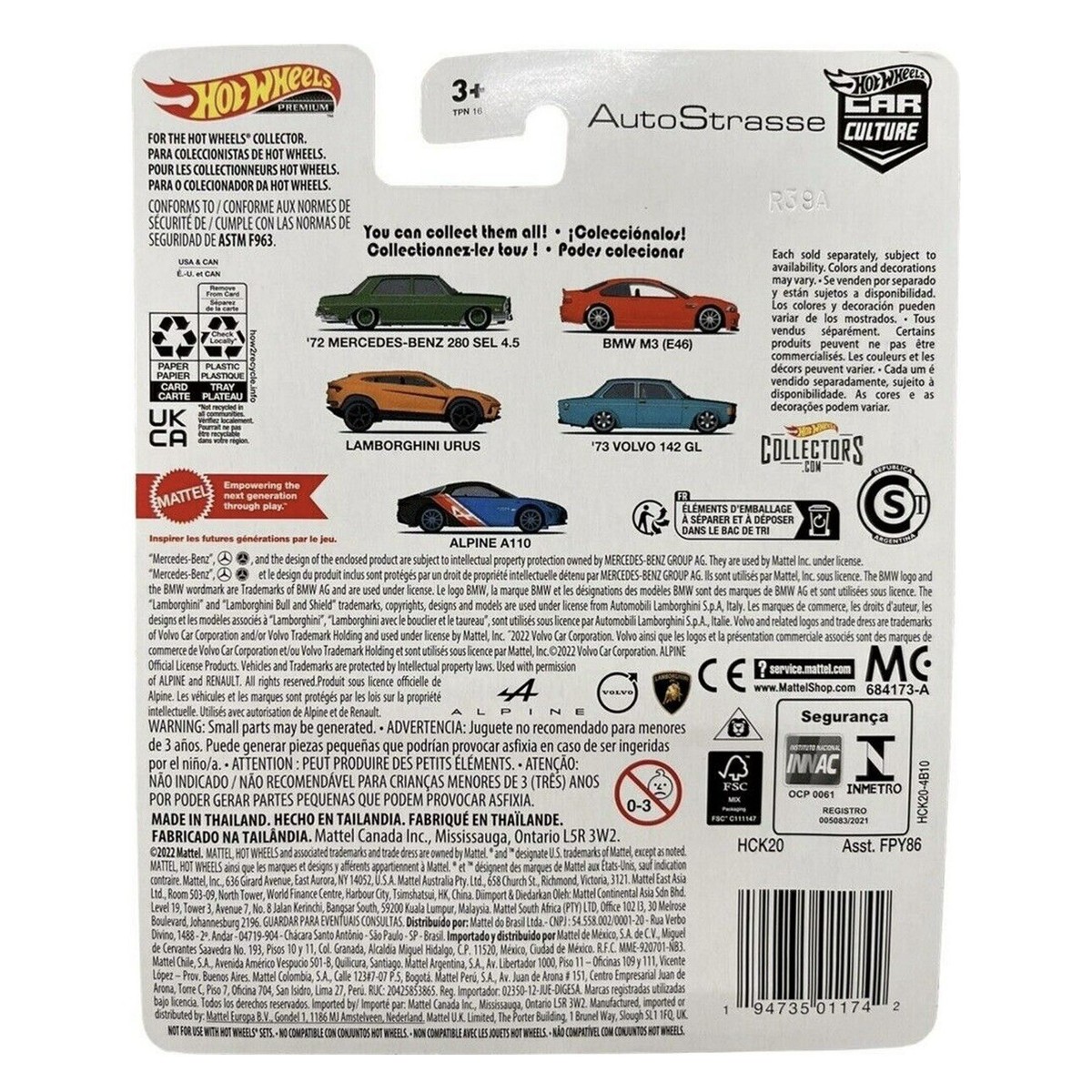 73 Volvo 142 GL Hot Wheels Premium Chase 0/5 Auto Stressed Car