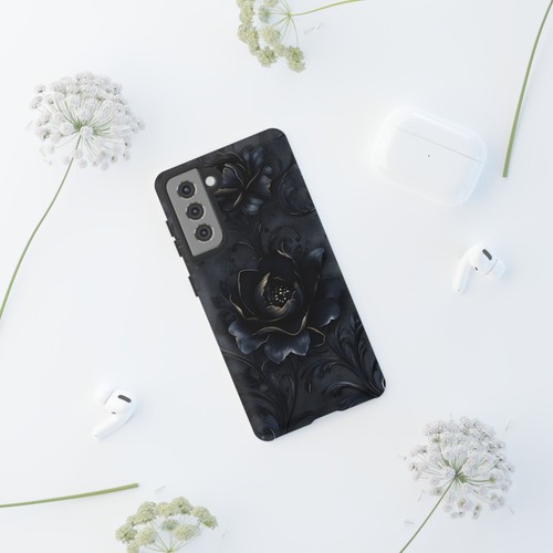 Black Velvet Rose Magic Vines Flower - Phone Case for iPhone, Galaxy, Pixel - 第 263/281 張圖片