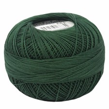 Lizbeth Egyptian Cotton Crochet Thread Size 20 Color 685 Dark Evergreen