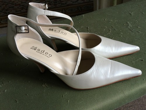 Scarpe da Sposa / Cerimonia - Bianco Perlato - 37 - Madeo Calzature | eBay
