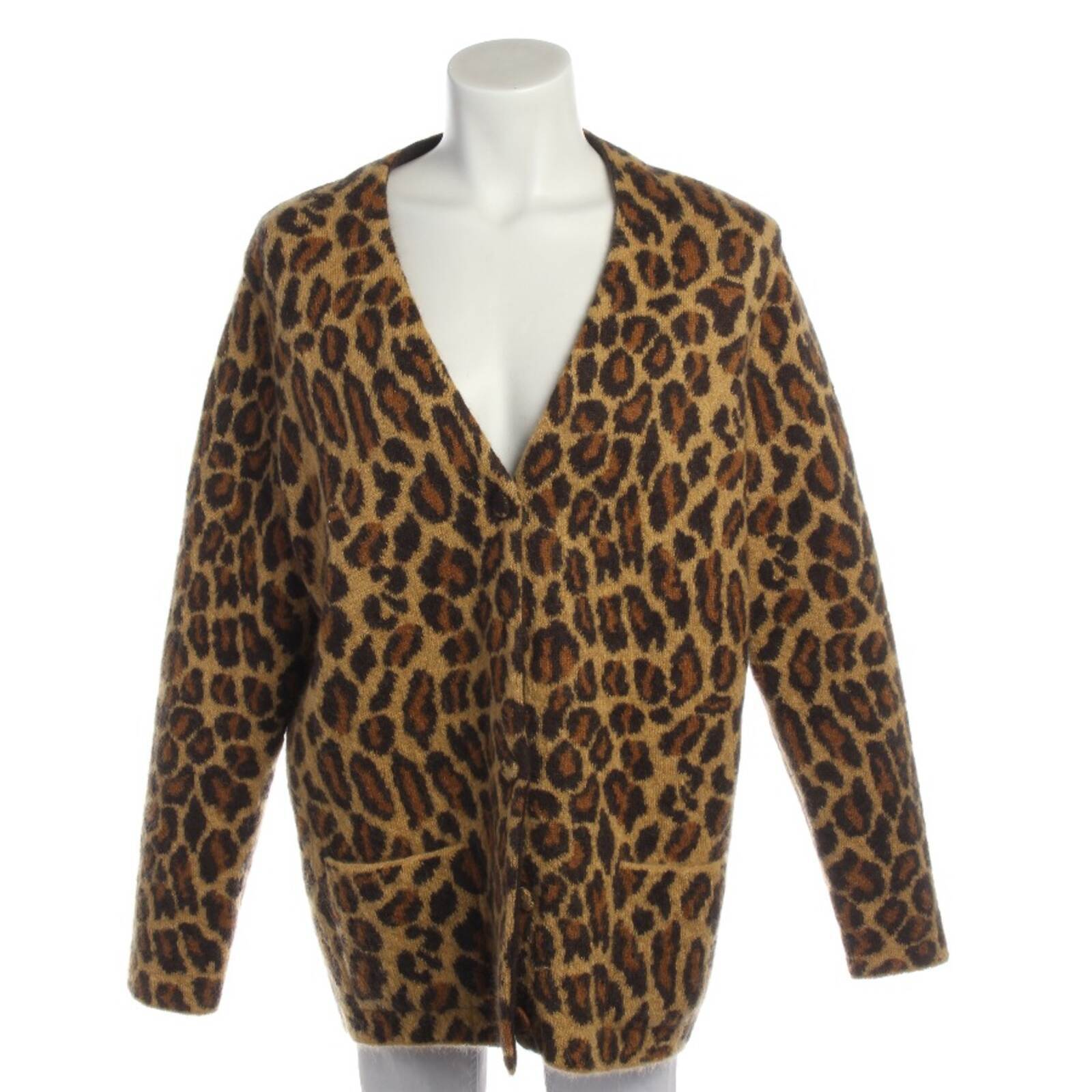 Cardigan Saint Laurent Marrone M