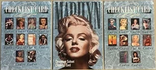 3 Marilyn Monroe CHECKLIST Trading Cards 3-c, 4-c & 5c Mint New 1993 Sports Time
