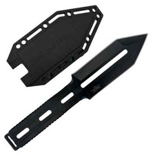 Takumitak Silence Fixed Knife 4.25" Black 3Cr13 Steel One-Piece Construction