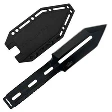 Takumitak Silence Fixed Knife 4.25" Black 3Cr13 Steel One-Piece Construction