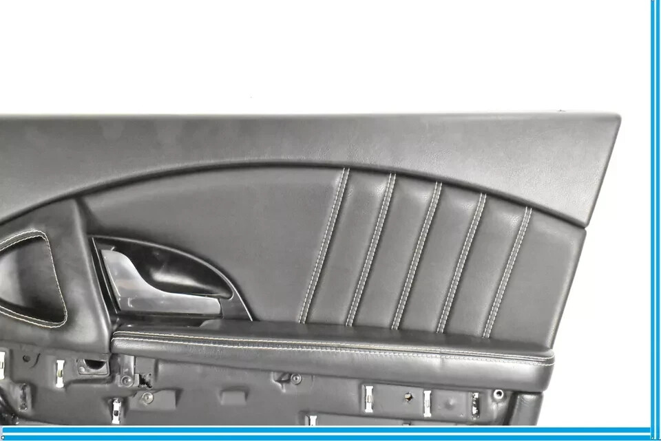 03-13 Maserati Quattroporte M139 Front Right Side Interior Door Panel Black OEM