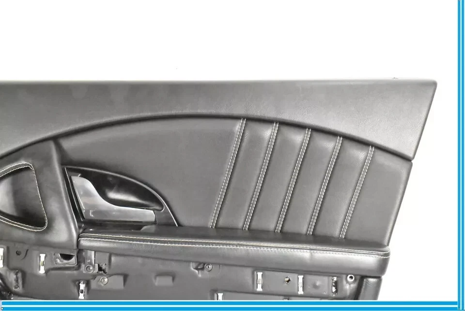 03-13 Maserati Quattroporte M139 Front Right Side Interior Door Panel Black OEM - Image 2 of 4