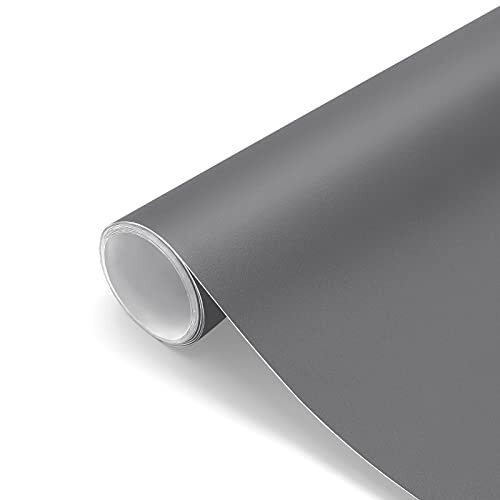 Grey Wallpaper Peel and Stick Wallpaper Thick Matte Contact 16"x78.7
