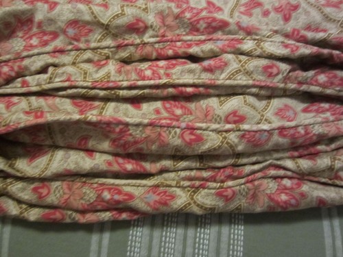 Vintage Ralph Lauren LANGHAM BRIARLEIGH roter Satin Paisley Bettbezug King Italy - Bild 11 von 12