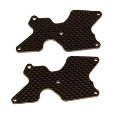RC8B4 FT Rear Suspension Arm Inserts, Carbon Fiber