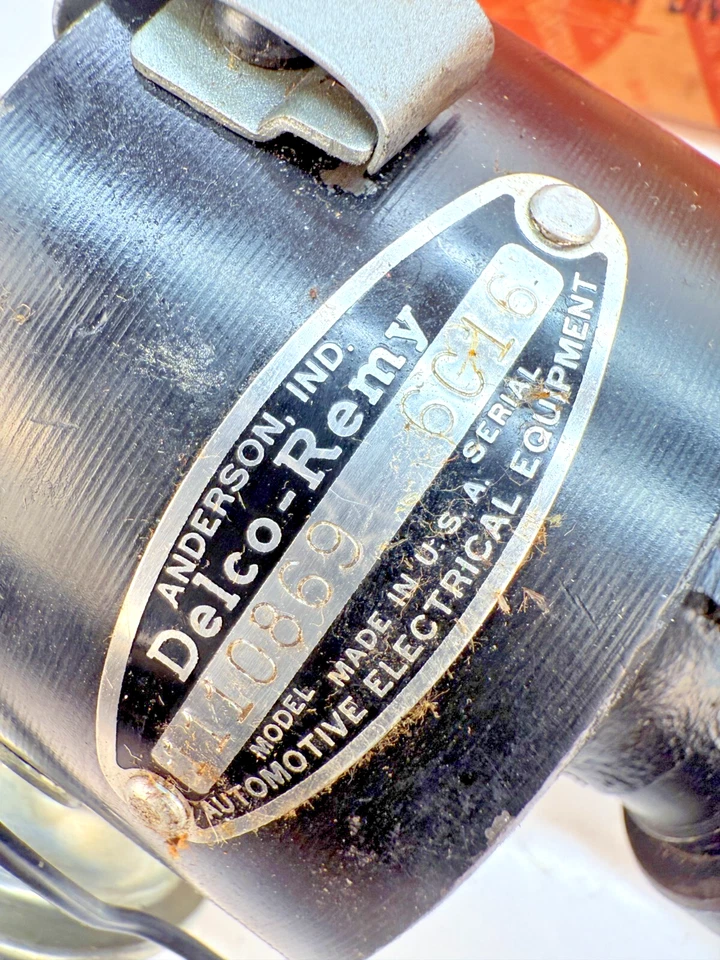 Nuevo de Lote Antiguo 1958 1959 1960 1961 Chevrolet Corvette Distribuidor Delco Remy 1110869 B72-16 Foto 3 de 4