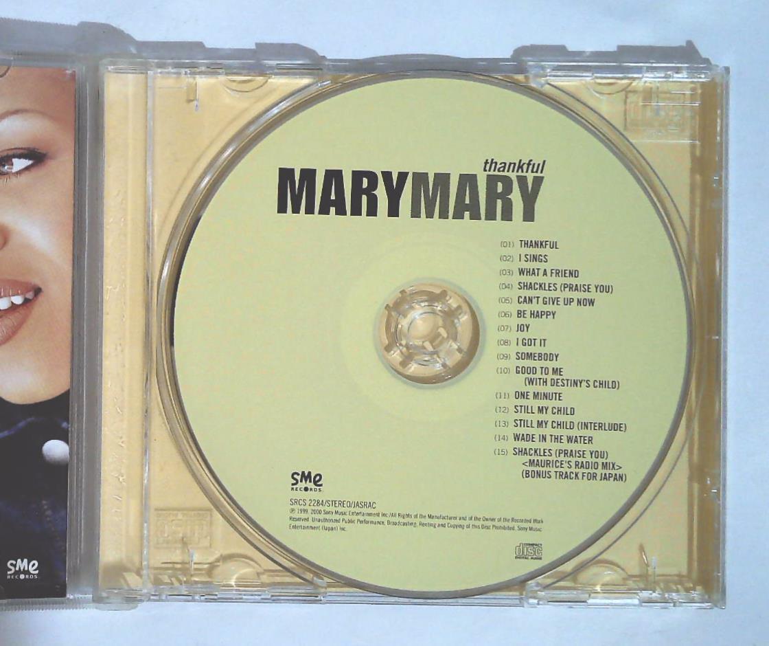 Mary Mary – Thankful SRCS 2284 JAPAN CD OBI | eBay