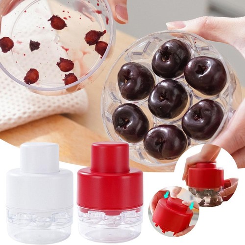 7 fori Cherry Pitter Stoner pozzi rimozione semi frutta strumento nucleo facile ta3d8 - Foto 3 di 16