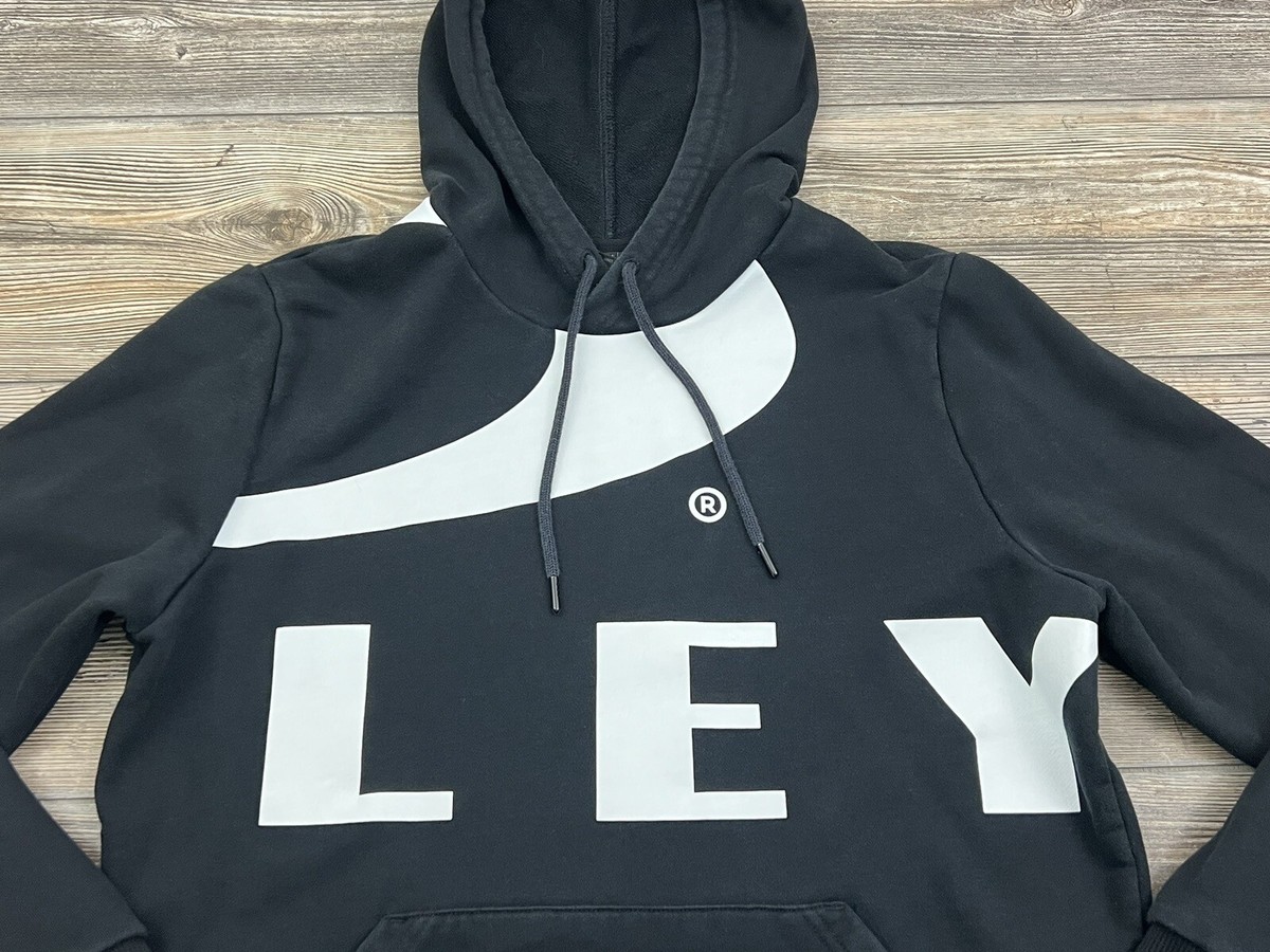 Oakley Hoodie Men's Big Logo Ellipse Fit Black & White, Size