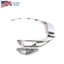 For 2022- 25 Outlander front bumper upper lower chrome molding fog bezel RH side