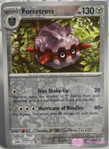 Forretress [Reverse Holo] #140 Pokemon Destined Rivals