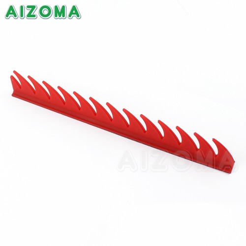 Sawblade Rubber Peel Stick 3M Motorcycle Skateboard Snowboard Red Helmet Mohawk - Picture 5 of 11