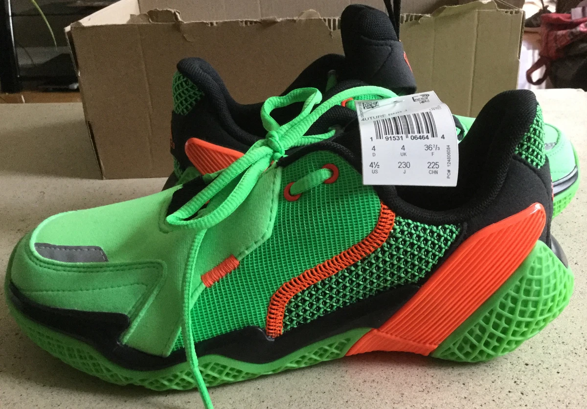 Adidas 4uture RNR EG1768 Youth 4.5 Runner Shoe Shock Lime Solar