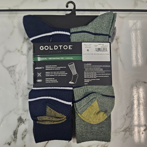 Paquete de 6 calcetines informales GoldToe para hombre talla 6-12,5 punta reforzada absorbente - Imagen 22 de 71