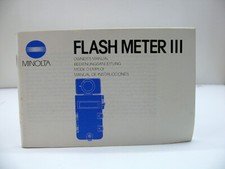 Minolta Flash Meter III instruction manual      308 