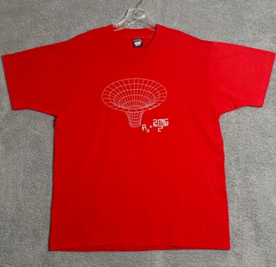 Vintage Cotton Expressions Shirt Adult Extra Large Red Maxwells equation Science