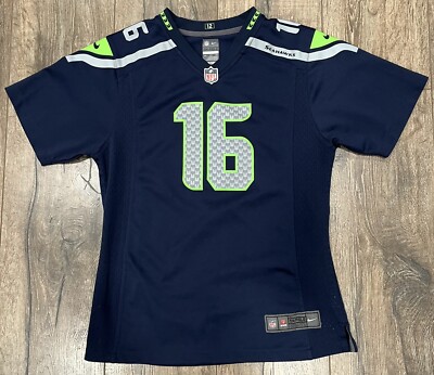 Seattle Seahawks Tyler Lockett #16 Youth Girls XL 18-20 NFL Blue