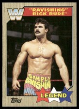 2017 Topps Heritage WWE #87 Ravishing Rick Rude wrestling card