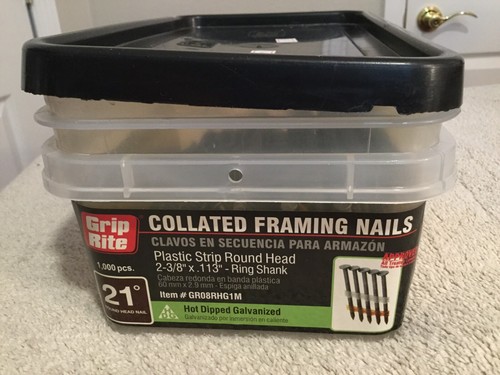GRIP RITE Collated Framing Nails. 644 Pieces. 28 Nails/Strip. 23 Strips. 