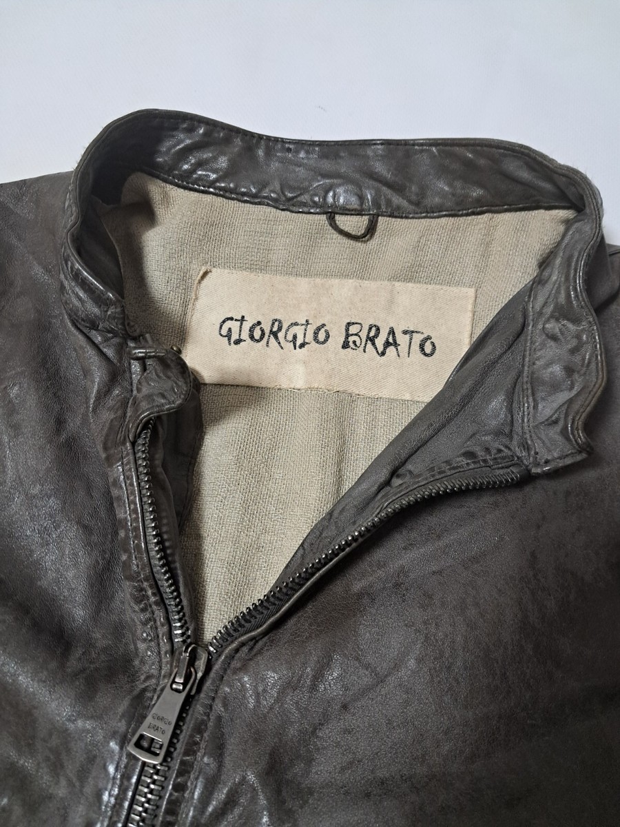 designer leather jacket Giorgio Brato made in Italy | eBay 