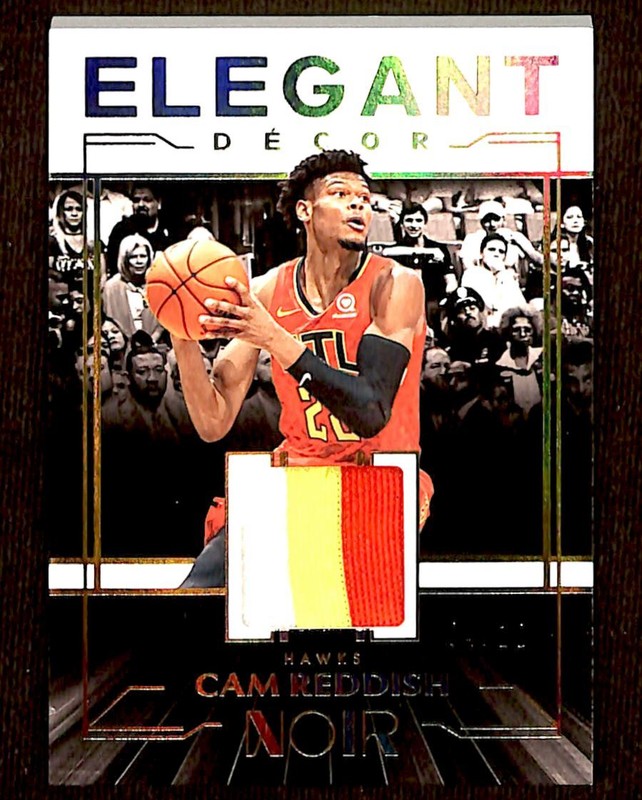 2019-20 Panini Noir Elegant Decor Rookie Jerseys Holo Gold 4/10 Cam Reddish BB2
